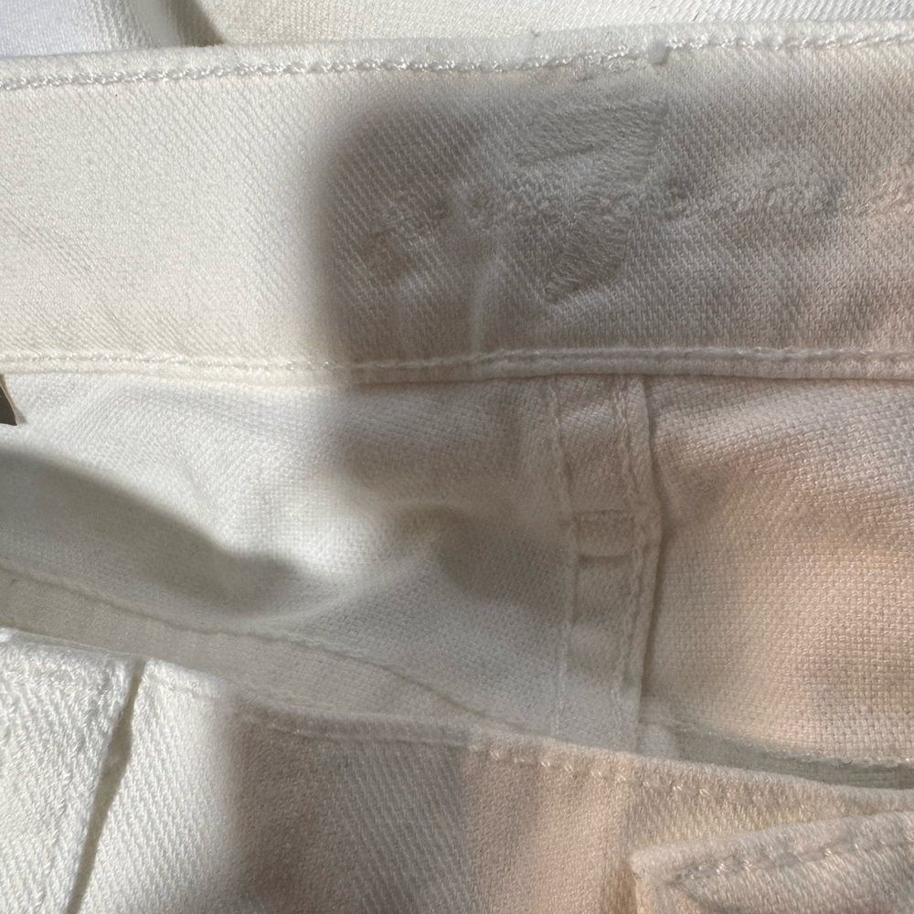 7 For All Mankind Women’s The Slim Cigarette Denim Jeans in Cleaned White NWT - Picture 15 of 15
